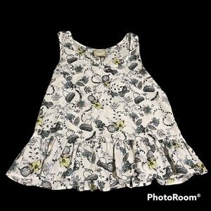 Gorgeous Alythea floral dress peplum tank top